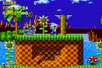 Sonic d' argent dans Sonic 1